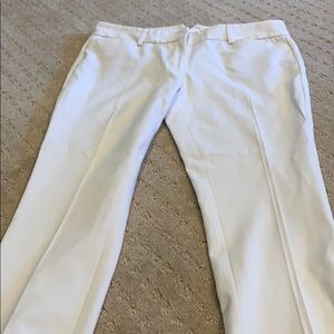 White cropped pant